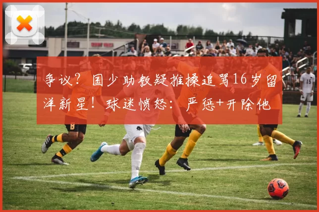 争议？国少助教疑推搡追骂16岁留洋新星！球迷愤怒：严惩+开除他